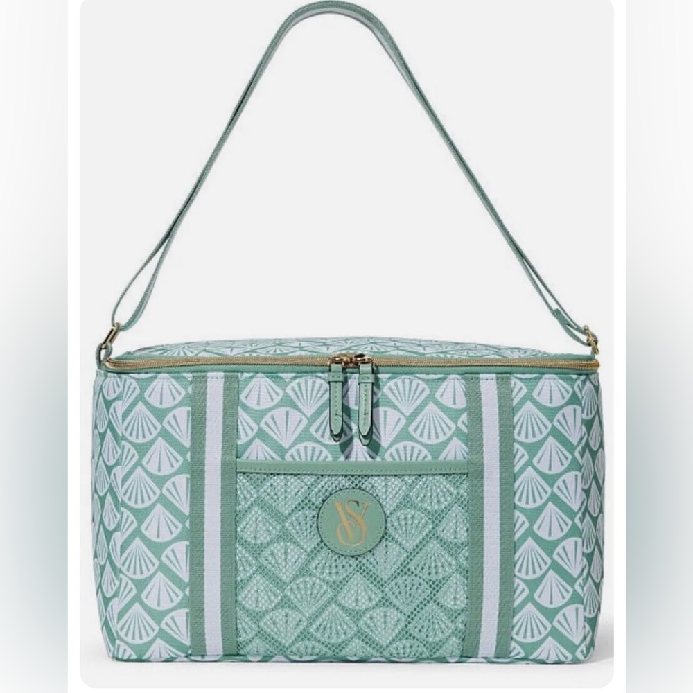 NWT Victoria's Secret Aqua Large Cooler Tote Bag Great for Beach / Pool / Travel
